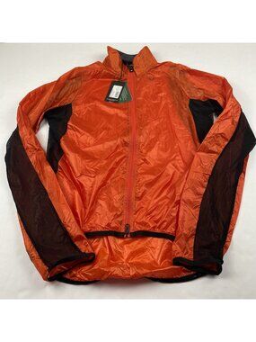 Velocio Ultralight Cycling Jacket Men’s L Fire Red Full Zip Mesh Sides